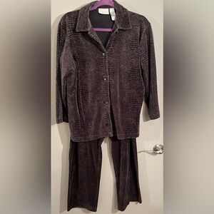 Matching Set- Button Up Top and Sweatpants